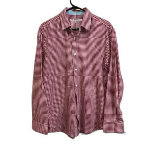 MR TURK Purple Houndstooth Long Sleeve Button Up Shirt   Men’s Size Medium